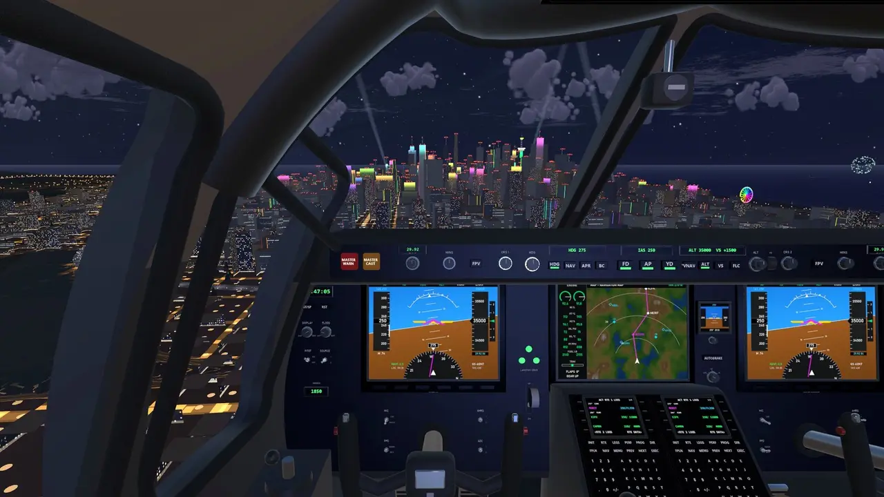 Flight Simulator Night Flight screenshot 1